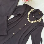 ست مانتو شلوار زنانه آستین پاکتی بلند آیوا