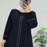 ست تونیک شلوار زنانه نگین دار مجلسی