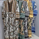 پیراهن ساحلی بوگاتی بلند کمرکش یقه دار