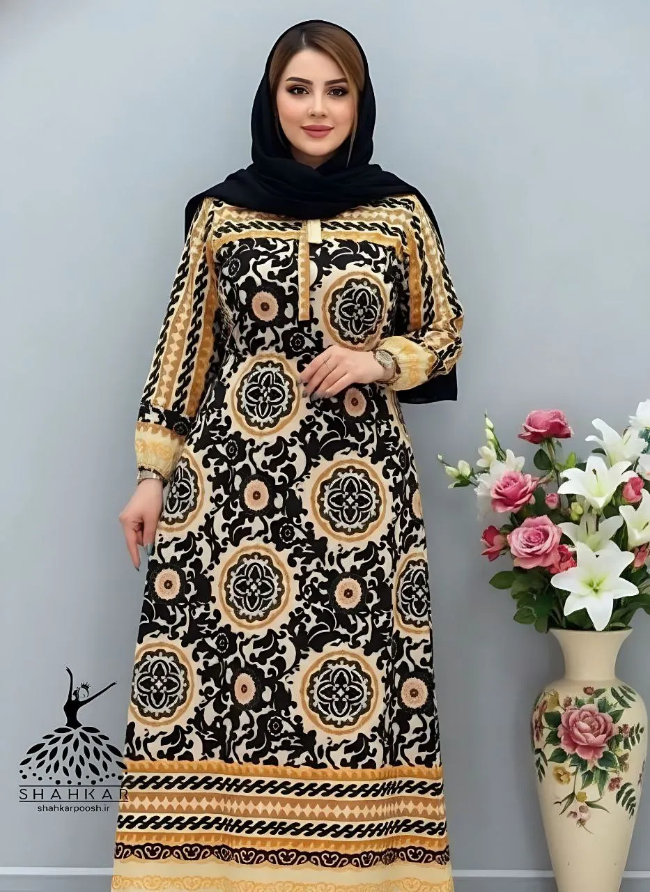 پیراهن ساحلی زنانه بوگاتی بلند یقه دیپلمات