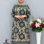 پیراهن ساحلی زنانه بوگاتی بلند یقه دیپلمات