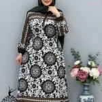 پیراهن ساحلی زنانه بوگاتی بلند کمر کش