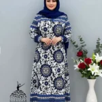 پیراهن ساحلی زنانه بوگاتی بلند یقه دیپلمات