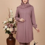 ست تونیک شلوار زنانه نگین دار مجلسی