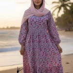 پیراهن ساحلی زنانه نخی پفکی