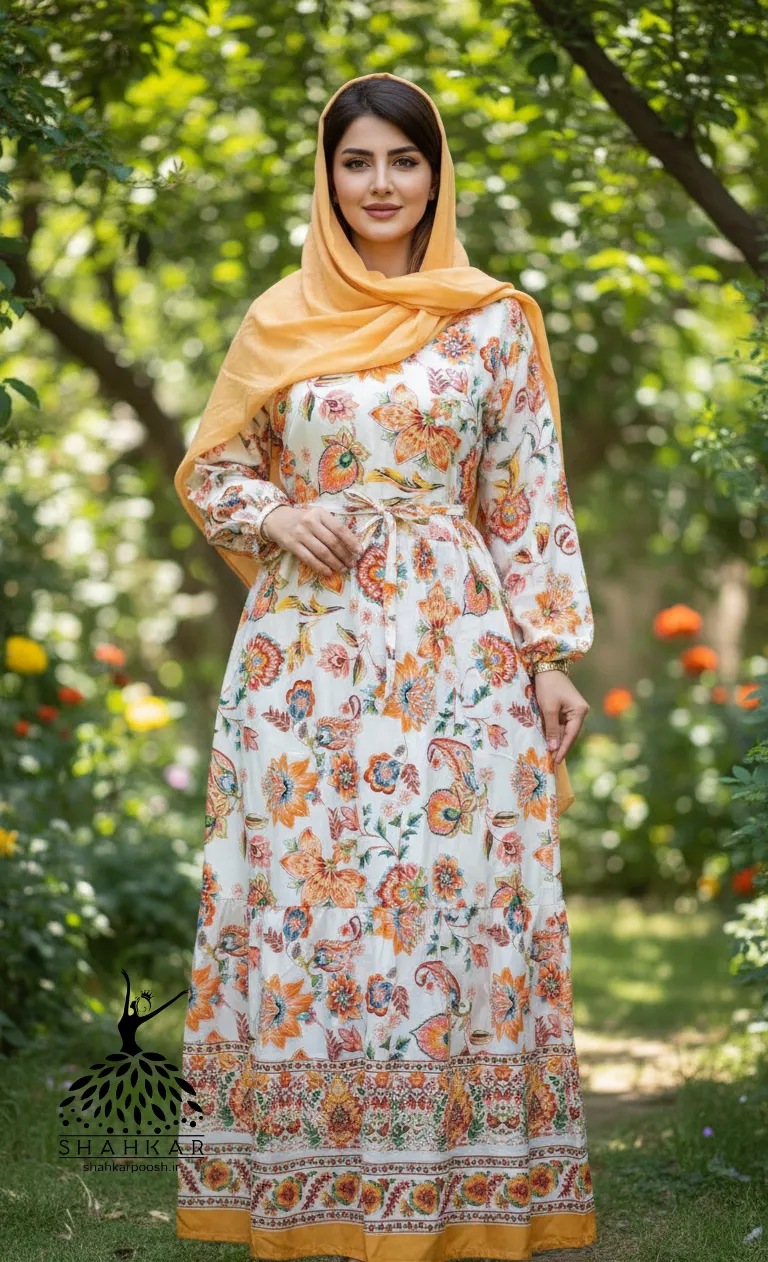 پیراهن ساحلی فلور