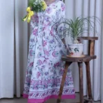 پیراهن ساحلی فلور بنفش