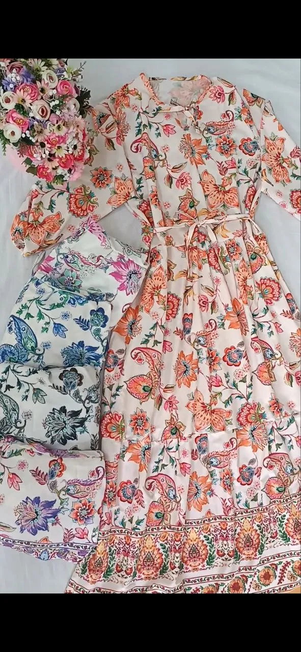 پیراهن ساحلی فلور در 5 رنگ متنوع