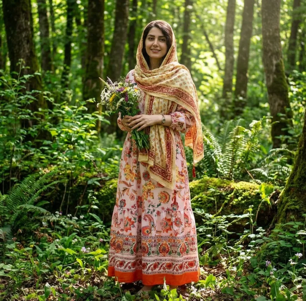 پیراهن ساحلی شیک و گلدار