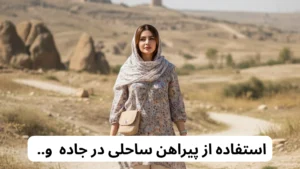 پیراهن ساحلی در محیط جاده و گردشگری